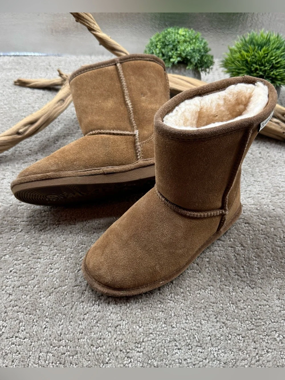 BearPaw Youth Boots Brown